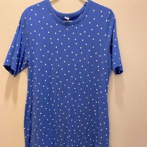 Old navy blue polka dot cotton dress. NWT